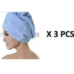 Women's Microfiber Hair Dryer Cap Absorbent Hair Towel. - EX-STOCK CANADA