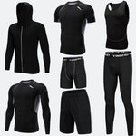 Compression Sport Fitness Workout Gym Outfit 7pcs set for men - EX-STOCK Canada