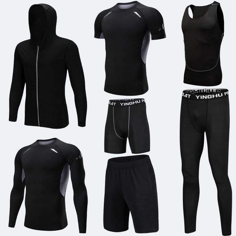Compression Sport Fitness Workout Gym Outfit 7pcs set for men - EX-STOCK Canada