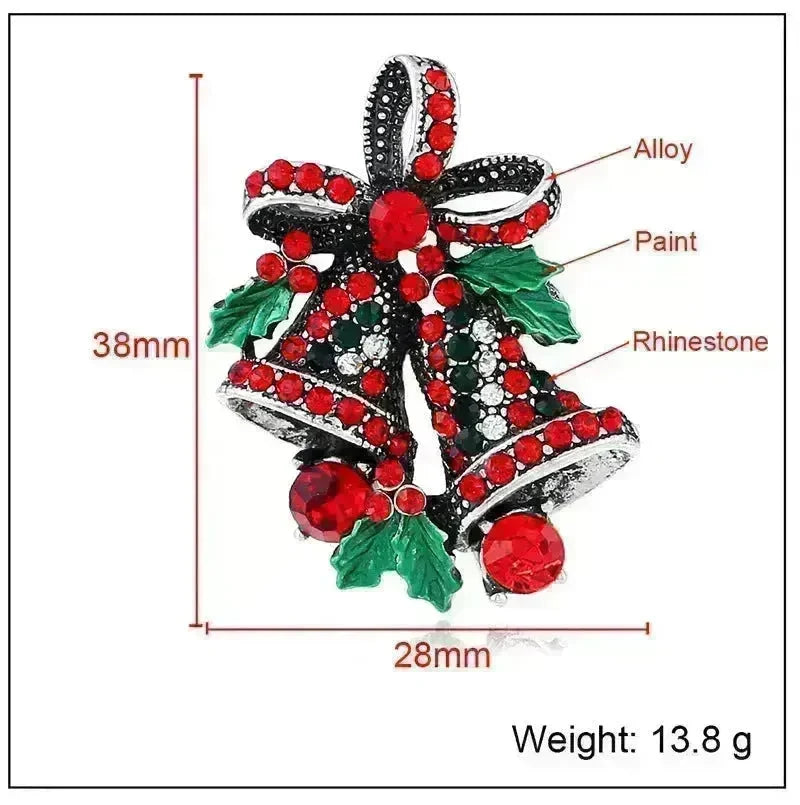 Christmas suit pin brooch - EX-STOCK CANADA