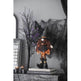 8.3x5x24 Fabric Standing Gnome W Orange Banner Spring Body, For Halloween Decor - EX-STOCK Canada