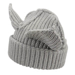 Devil Ears Thickened All Acrylic Knitted Beanie Hat - EX-STOCK Canada