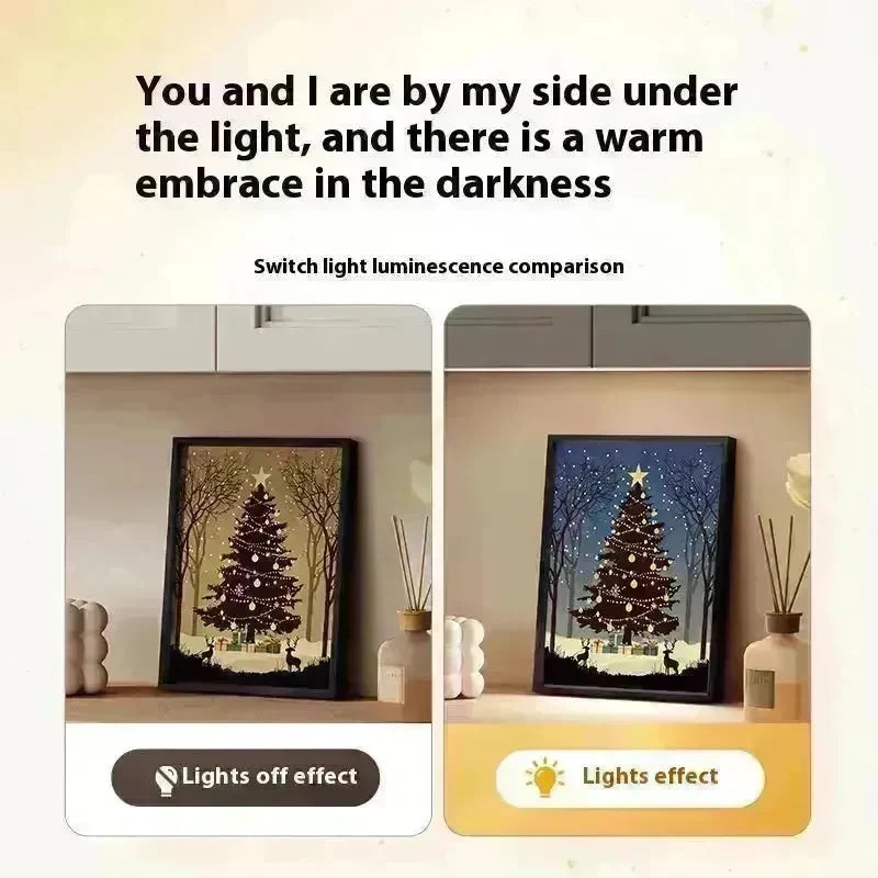2024 New Luminous Christmas Tree Painting decorations Bluetooth Speaker integrated Gift Ideas - EX-STOCK CANADA