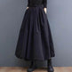 Fashion Personality New Solid Pocket Prairie Midi maxi Skirt Women - EX-STOCK Canada