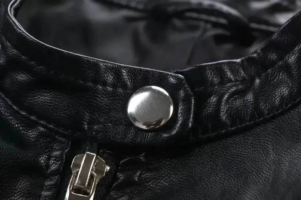 Ladies Fall and Winter Slim fit Leather Jacket Biker Jacket Women - EX-STOCK Canada