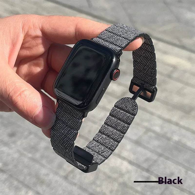 Slim Denim Magnetic Buckle Watch Strap - EX-STOCK Canada
