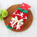 Winter Christmas Stockings Women's Thickened Bow Long Tube Fleece-lined - EX-STOCK CANADA