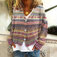 New Christmas Abstract Printing Casual Cloak Coat Cardigan Sweater - EX-STOCK Canada