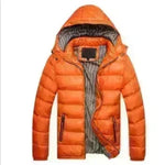 Winter leather Puffer coat for men Hooded padded Winter jacket for men - EX-STOCK CANADA