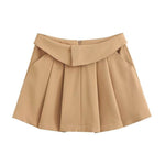 European And American Style College Style High Waist Mini Pleated Skirt - EX-STOCK Canada