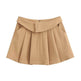European And American Style College Style High Waist Mini Pleated Skirt - EX-STOCK Canada