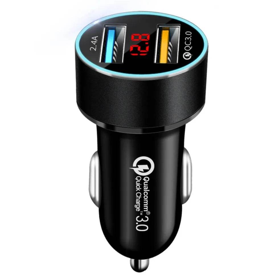 Automobile Smart Digital LED display car charger - EX-STOCK Canada