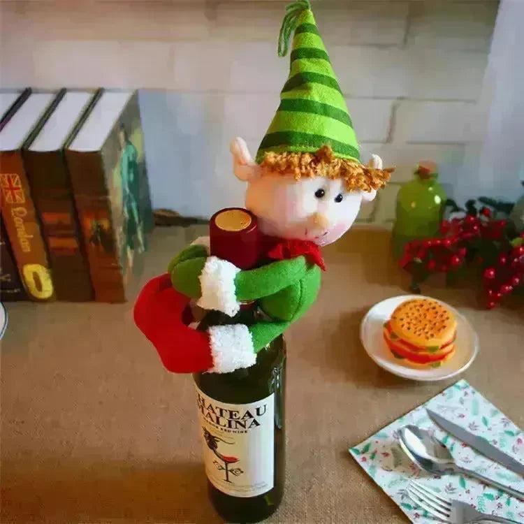 Christmas Decorations Christmas Wine Bottle Socks - EX-STOCK CANADA