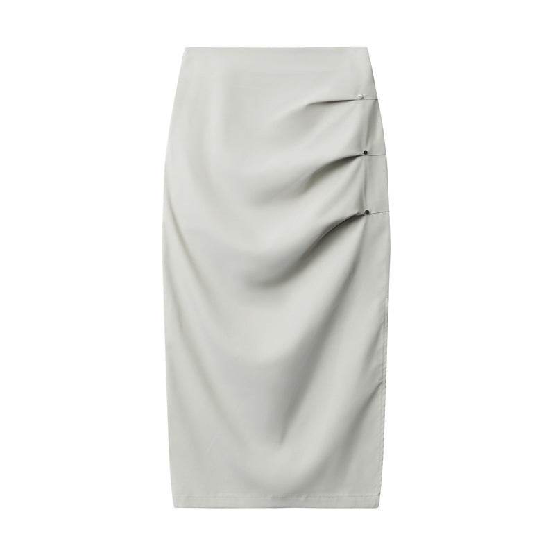 Retro Design Casual Temperament Side Slit long Pencil Skirt for work - EX-STOCK Canada