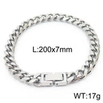 Cuban Link Chain Trimming Chain Jewelry Buckle Titanium Steel Bracelet - EX-STOCK Canada