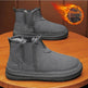 Winter Fleece Snow Boots Round-toed Flat Shoes Casual Warm Sports Shoes Men Ankle Boot - EX-STOCK Canada