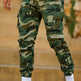 Multi-pocket Camouflage Ankle-tied Men's Military Casual Cargo Slim fit Pants trouser - EX-STOCK Canada