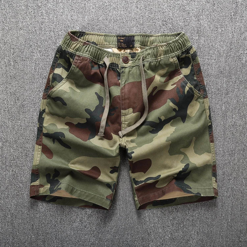 Straight Sports Leisure Five-point Workwear Cotton Camouflage Short Pants - EX-STOCK Canada