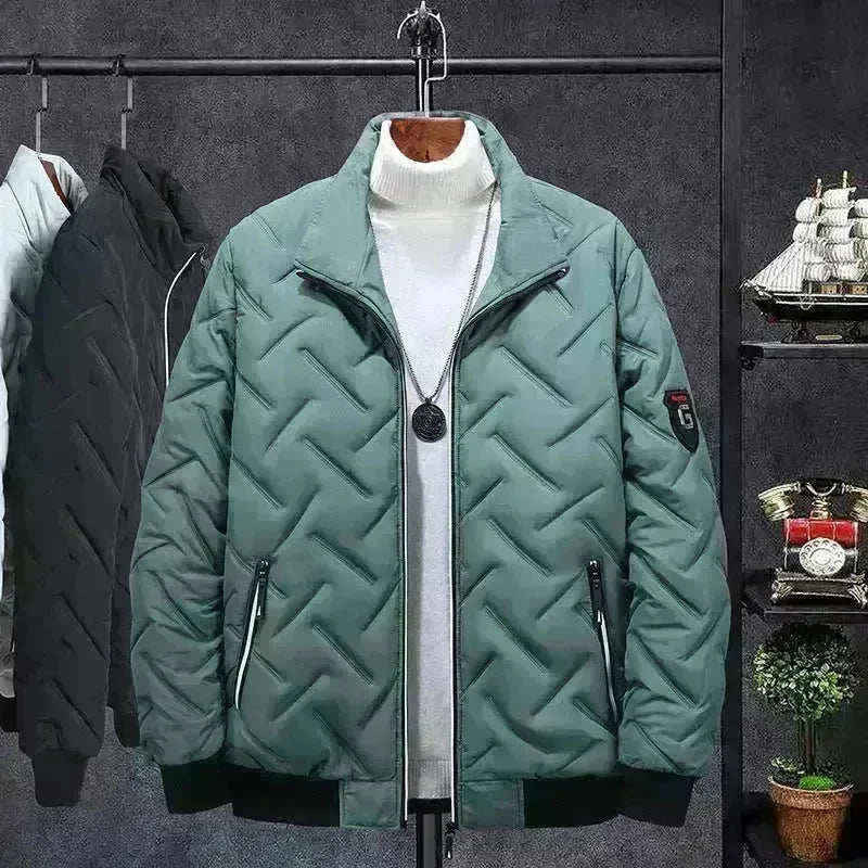 Compressed Cotton Stand Collar Men's Cotton-padded Coat Winter Coat Short Clothes Korean Style Trendy Cotton Clothing Workwear Winter Cotton-padded Jacket - EX-STOCK CANADA