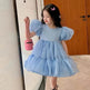 Girls Princess Mesh Puff Sleeve Dress Princess gown for kids - EX-STOCK Canada