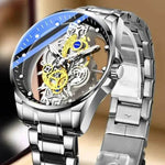 Men Watch Skeleton Automatic Quartz Watch Gold Skeleton Vintage Man Watch Mens Watches Top Brand Luxury - EX-STOCK Canada