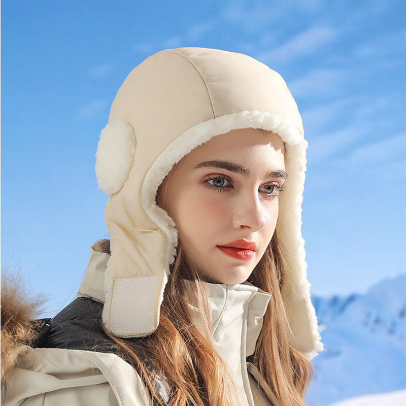 Down Plush Hat For Women Cycling Windproof Waterproof Ear Protection Warm Fashion Hats Winter Thicken Caps EX-STOCK Canada 