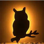LED Animal Silhouette Night Light – Sound Sensor Wall Lamp for Kids Bedroom | 18 Designs