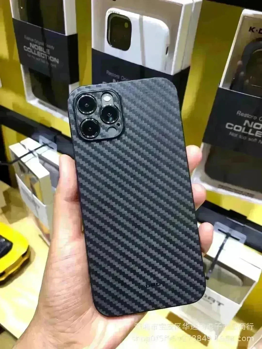 Lightweight Carbon Fiber Textured Case Phone Case Cover - EX-STOCK CANADA
