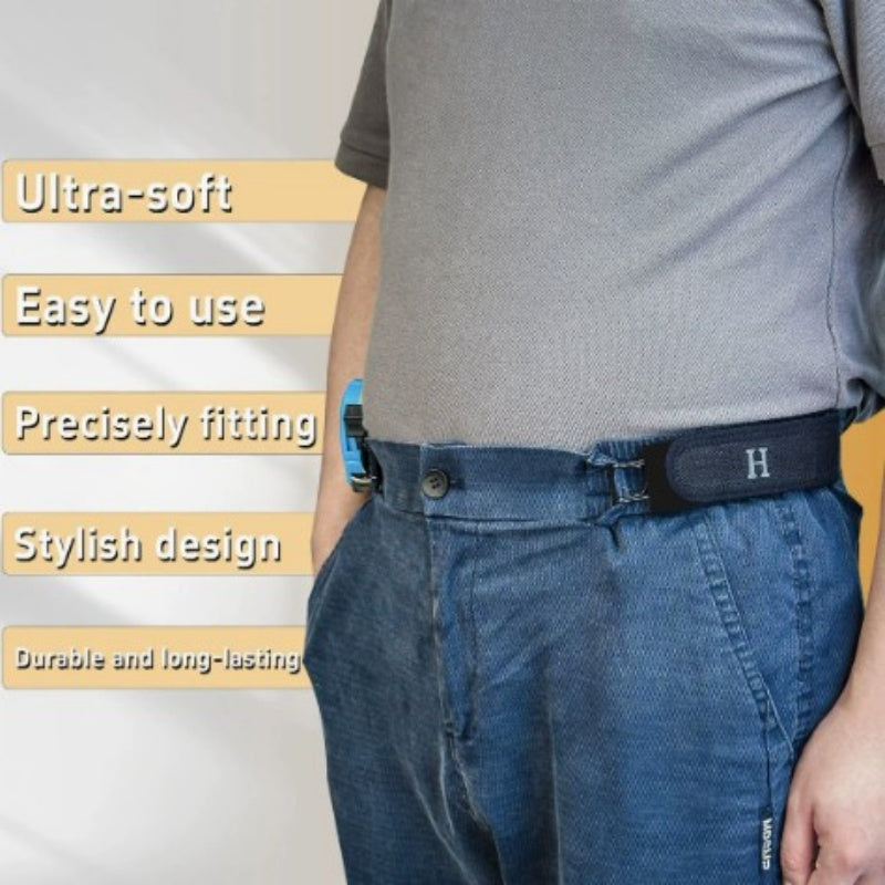 Casual Convenient And Adjustable Iron-hook Lazy Belt 