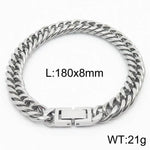Cuban Link Chain Trimming Chain Jewelry Buckle Titanium Steel Bracelet - EX-STOCK Canada
