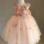 Children's Handmade Flower Fashion Special Dress Princess Ball Gown Dress Birthday Photoshoot Dress for girls Party dress for kids - EX-STOCK CANADA