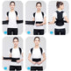 Step-by-step guide on how to wear a black posture corrector.