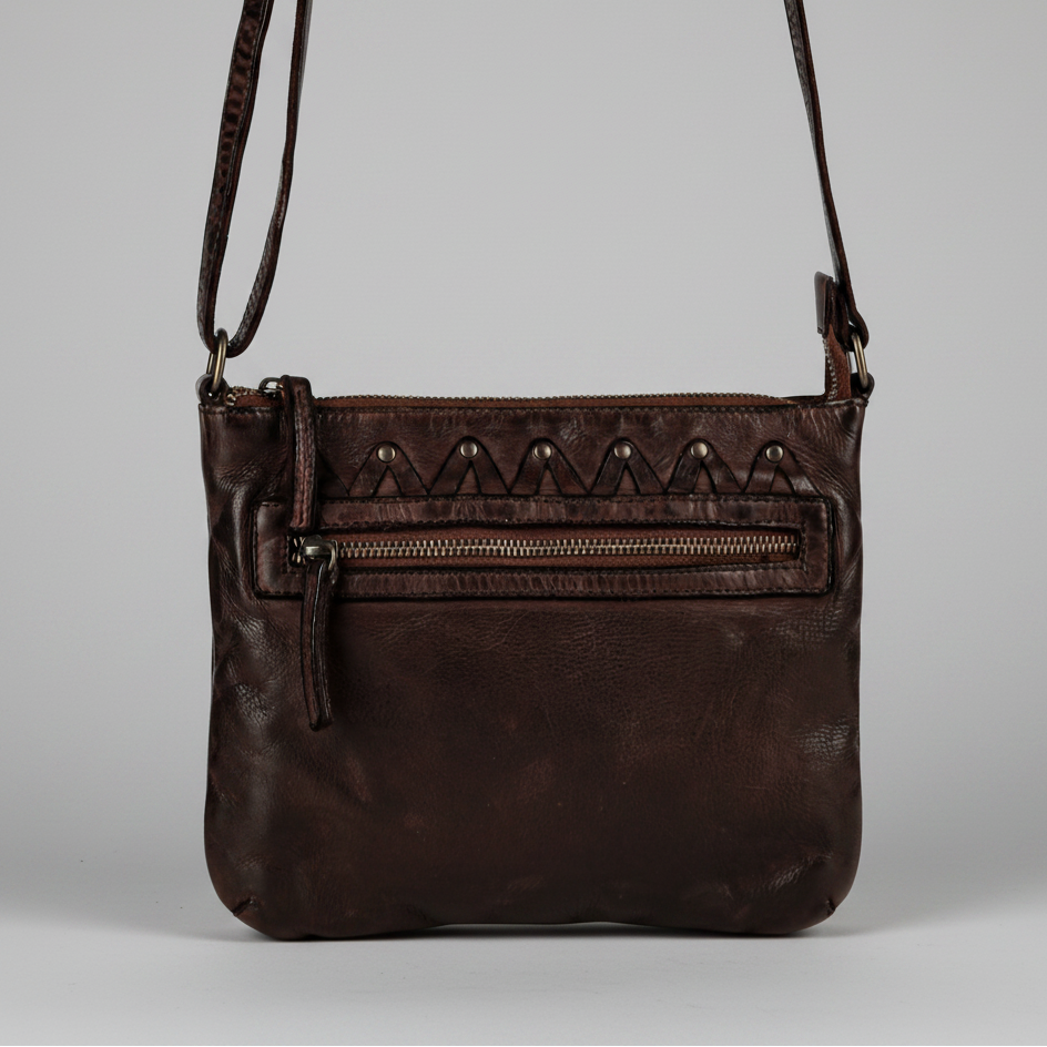 Sac bandoulière en cuir MET V Stitch 