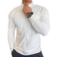 Muscle Fit Long Sleeve Zip Up Quick Drying Sport Workout Gym T-shirt for Men - EX-STOCK Canada