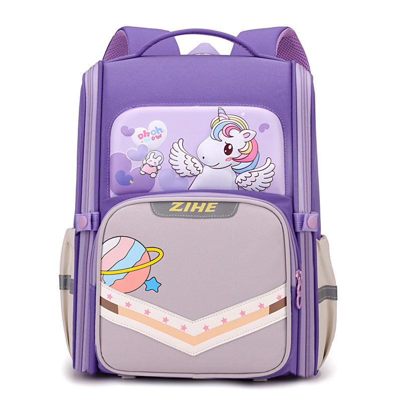 Cartoon Backpack For Reducing Burden And Protecting The Spine EX-STOCK