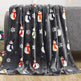 Christmas Elk Snowman Santa Claus Print Blanket Winter Double-sided Flannel Blanket For Sofa Sleeping Shawl - EX-STOCK CANADA