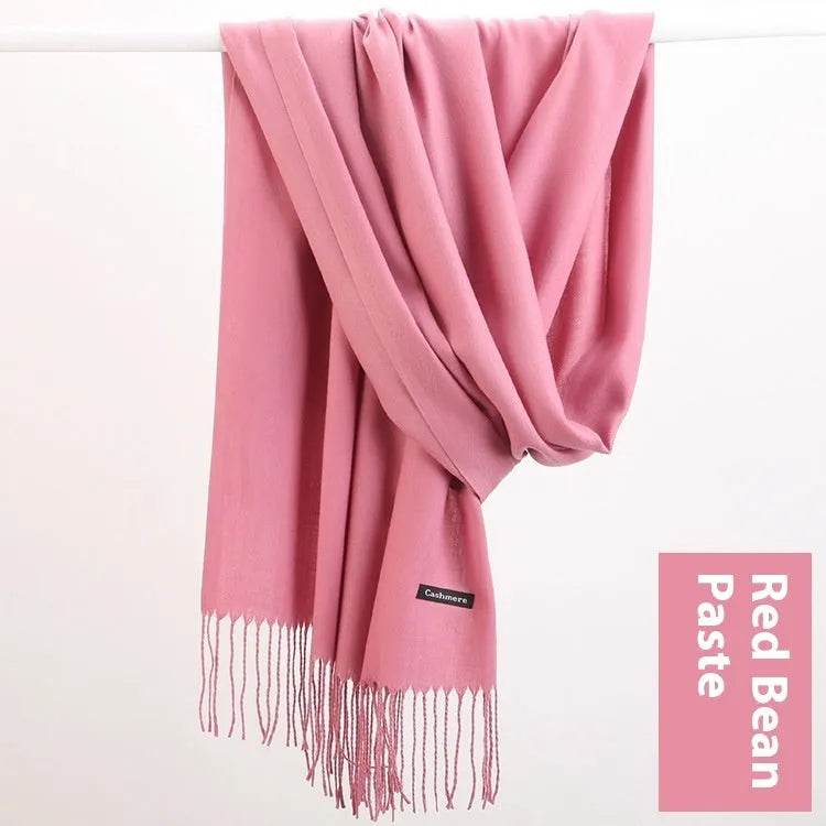 Pure Color Warm Keeping Scarf All-match Cashmere Shawl - EX-STOCK Canada