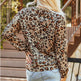 Brown Bleached Halloween Pumpkin Leopard Print Sweatshirt - EX-STOCK Canada