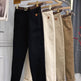 Plus Size Women's High Waist Denim Thick Trousers - EX-STOCK Canada