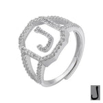 Fashion Micro Inlaid Zircon Arab Letters Ring for women - EX-STOCK CANADA