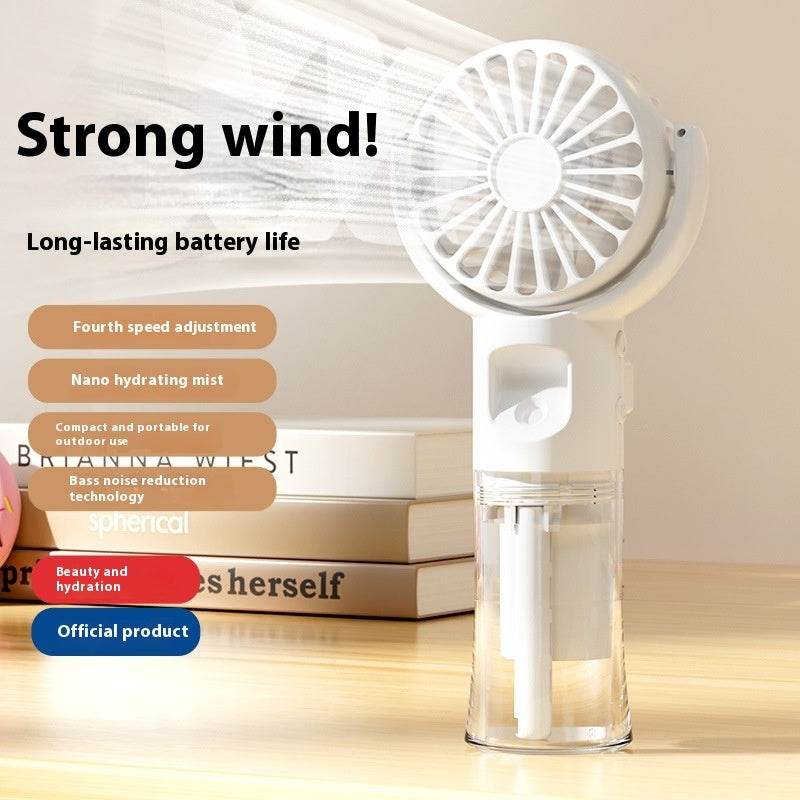 Usb Rechargeable Halter Portable F4 Handheld Spray Hydrating Fan - EX-STOCK Canada