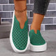Fashion Hollow Flats Shoes Casual Versatile Thick Sole Slip-on Shallow Sneakers Shoes For Women - EX-STOCK Canada