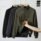 Autumn Winter half zip Stand-collar Fleece Sweatshirt Pullover tops for men - EX-STOCK Canada