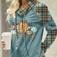 New Fashion Women's Pile Collar Printed Hoodie Pullover Top - EX-STOCK CANADA