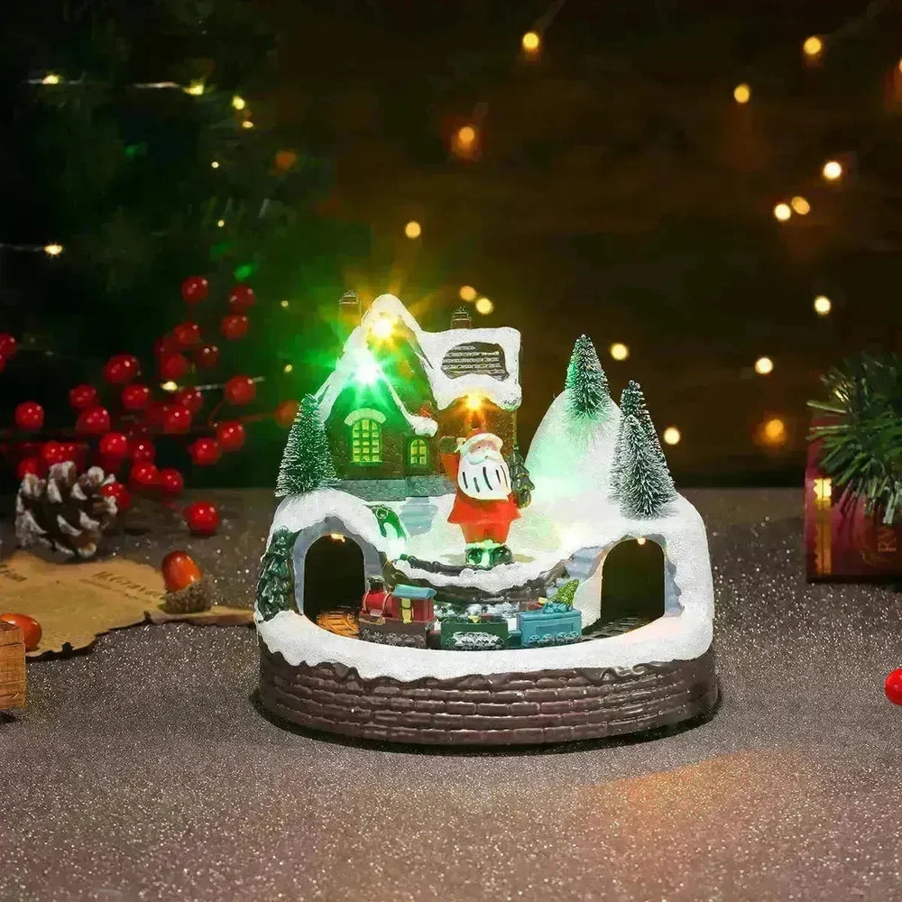 Christmas Rotating Resin Luminous Music Box Ornaments - EX-STOCK CANADA
