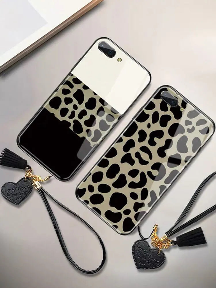 Luxury Leopard Tempered Glass Mirror iphone Case - EX-STOCK CANADA