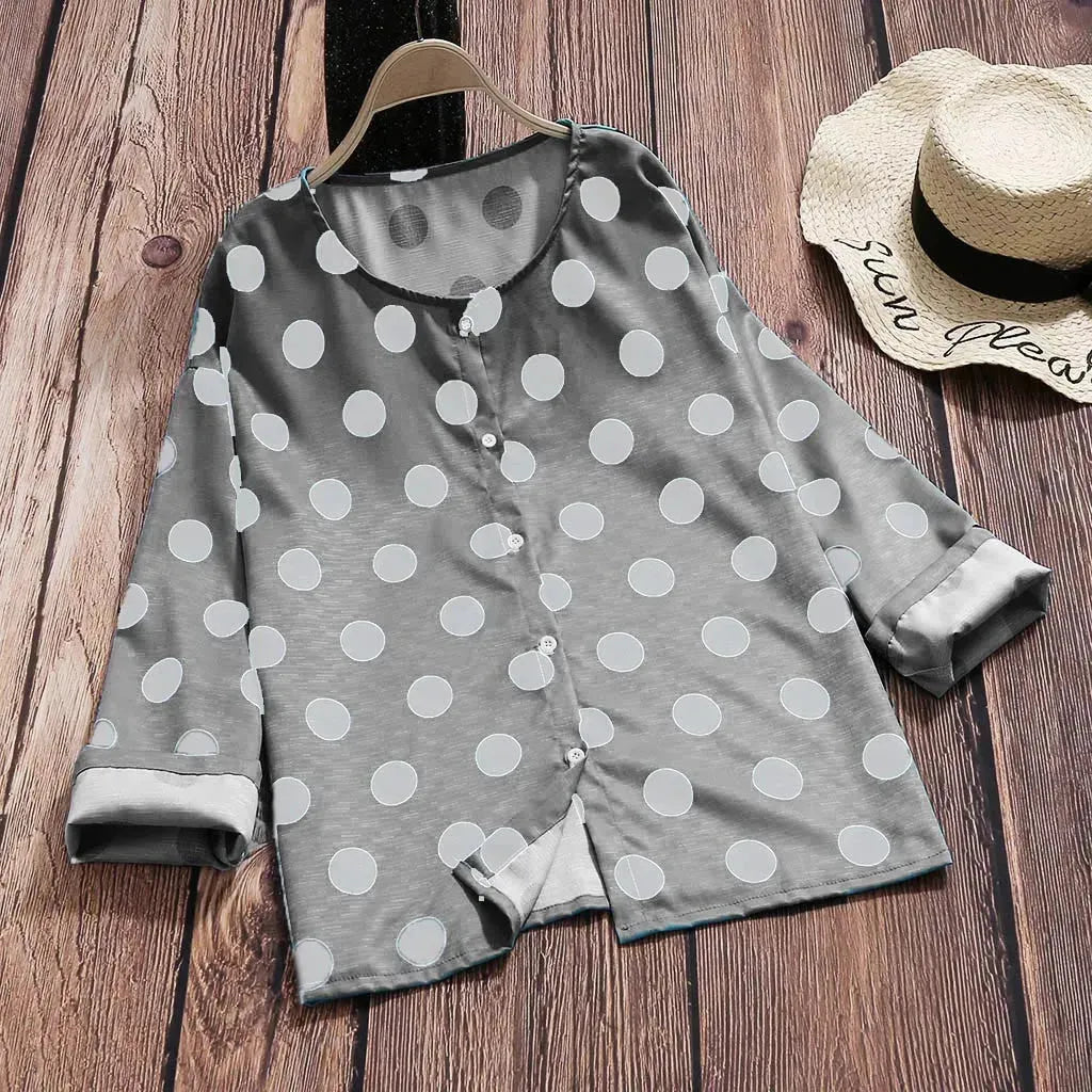 Women Print Blouse - EX-STOCK CANADA