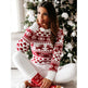 Christmas Elk Long Sleeve Knitted Sweater EX-STOCK Canada 