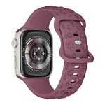 Embossed Rose Silicone Watch Strap - EX-STOCK Canada