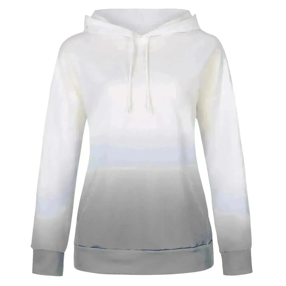 Women Tie-dye print hooded long sleeves - EX-STOCK CANADA